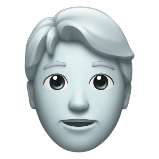 a person made out of glass sticker