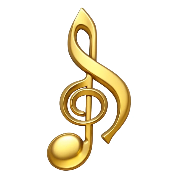 award in form of music note sticker