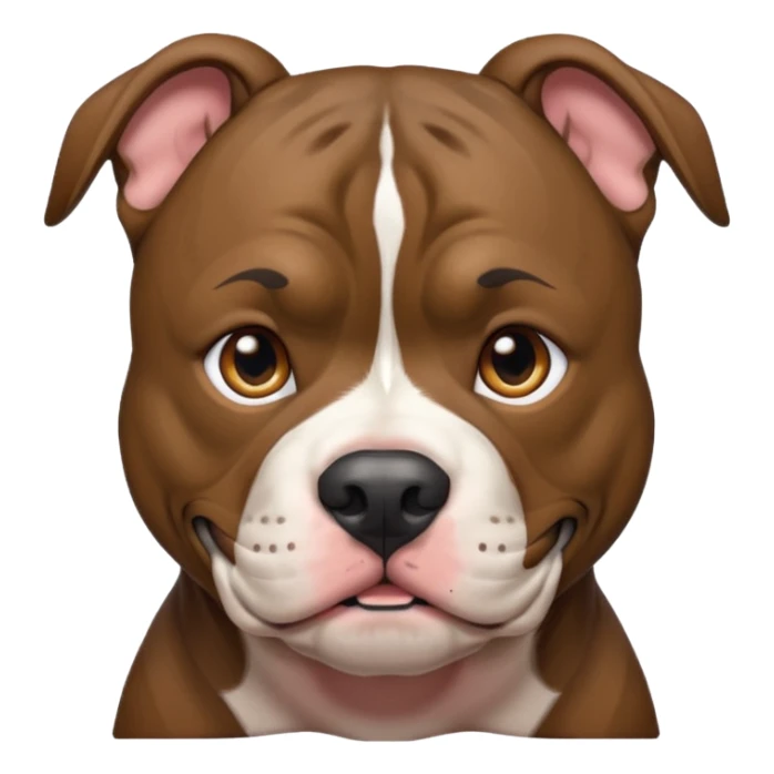 brindle pitbull emoji sticker