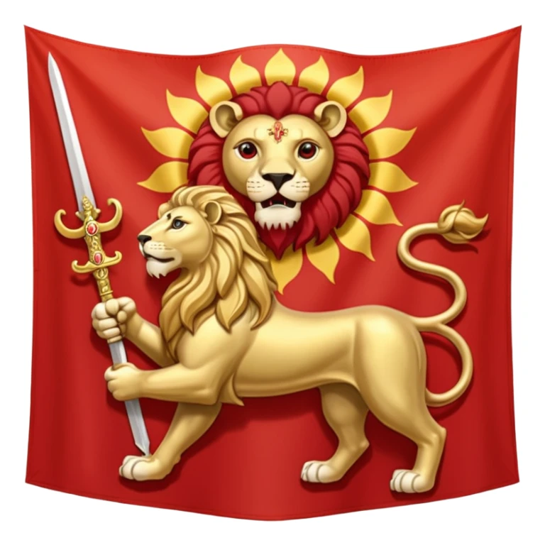 Pahlavi flag Lion Sun and Sword sticker