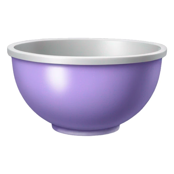 Realistic pastel purple mixing bowl sticker