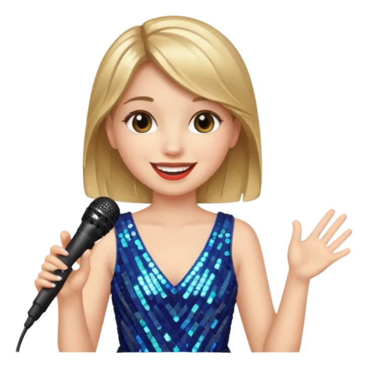 girl in blink dress, holding a mic



















 sticker