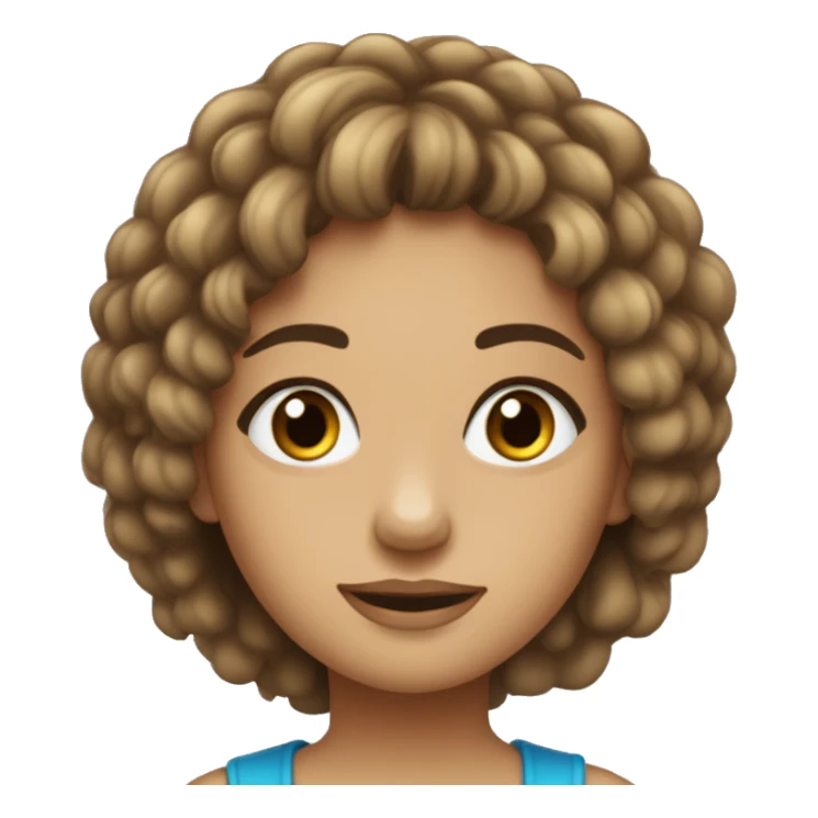 menina   cabelo marou  pele bege  olho  azul   sticker