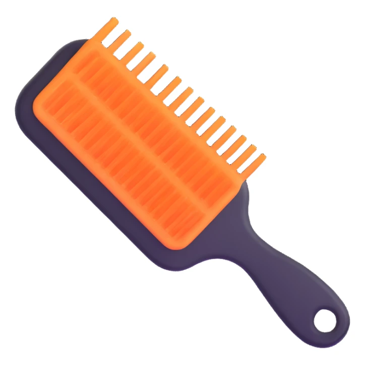 air cushion comb for hair with flexible base sticker