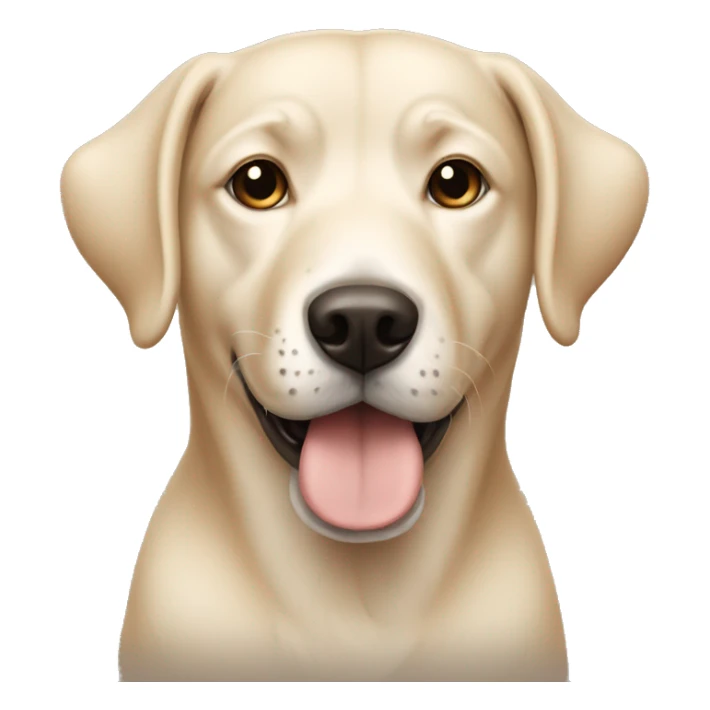light beige dog  sticker