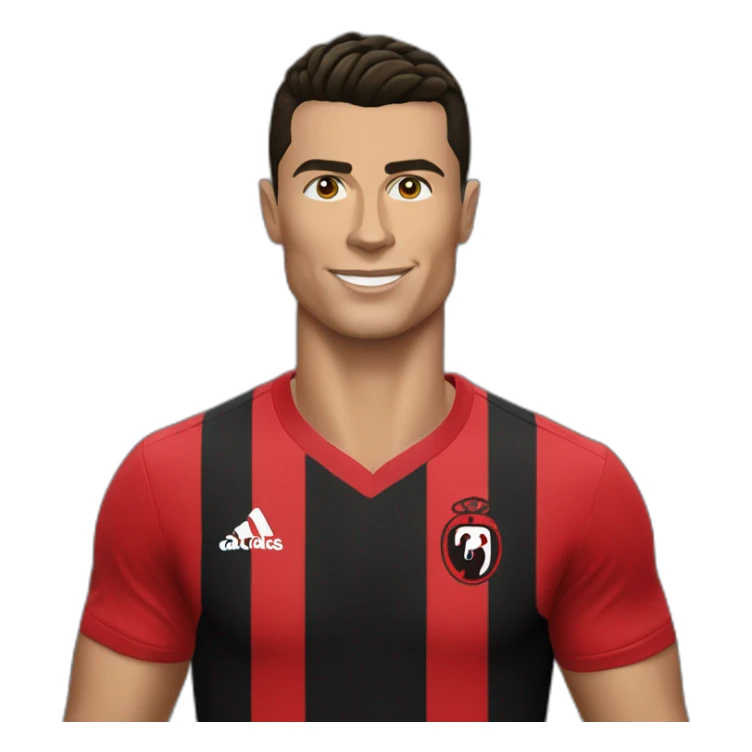 Cristiano Ronaldo with albanian t shirt sticker