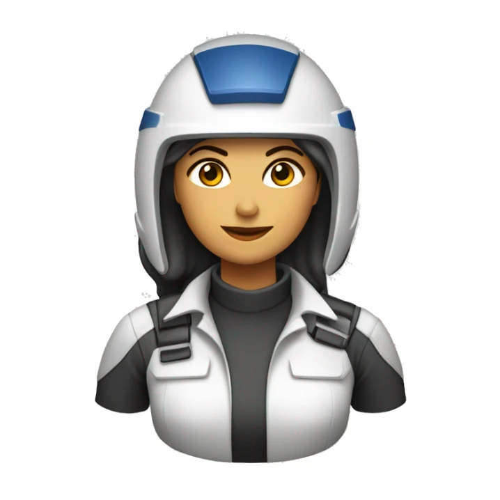 capacete de segurança branco mulher sticker