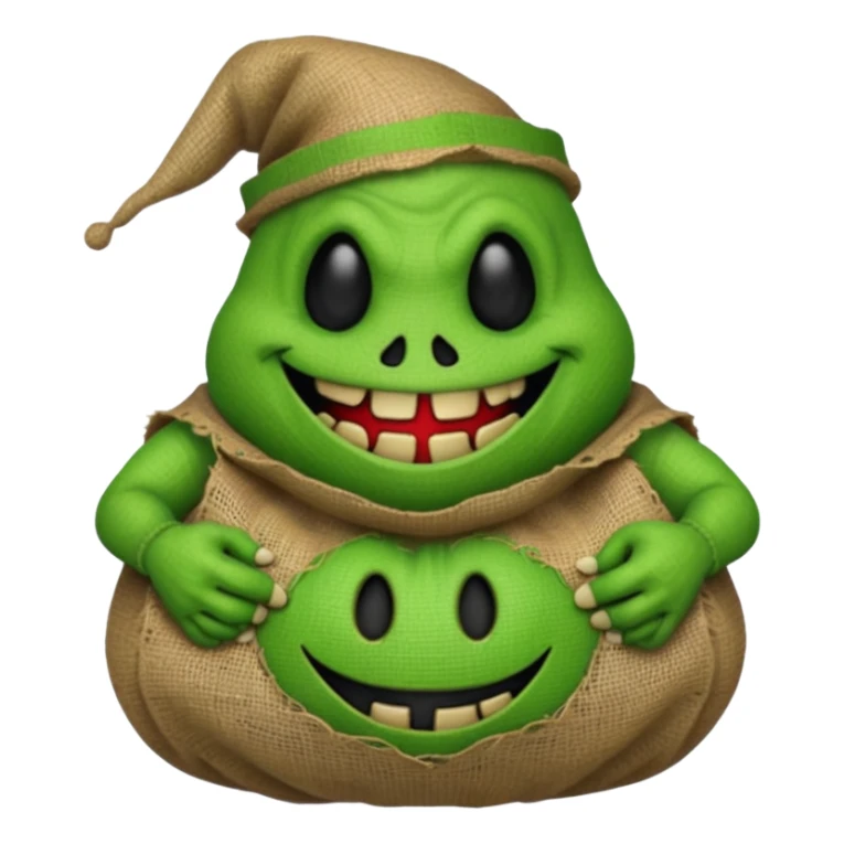 create Oogie boogie From nightmare before Christmas As Emojis that don’t already exists. sticker