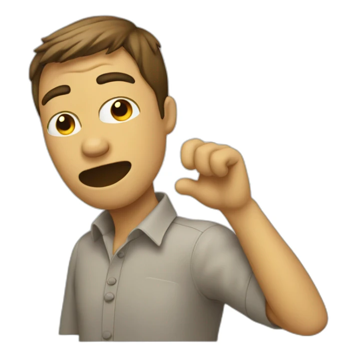 homme qui fait un dab sticker