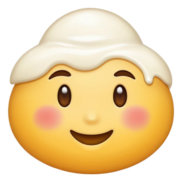 A smooth and creamy texture, soft and thick, glossy and rich, realistic, high detail, simple composition, isolated on white background, centered composition
 sticker