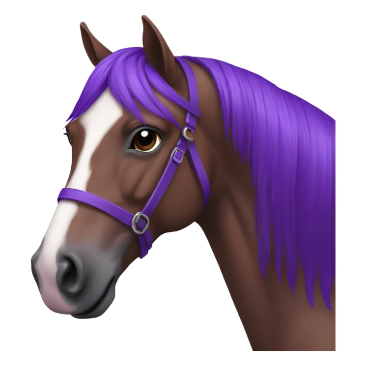 Horse purple sticker