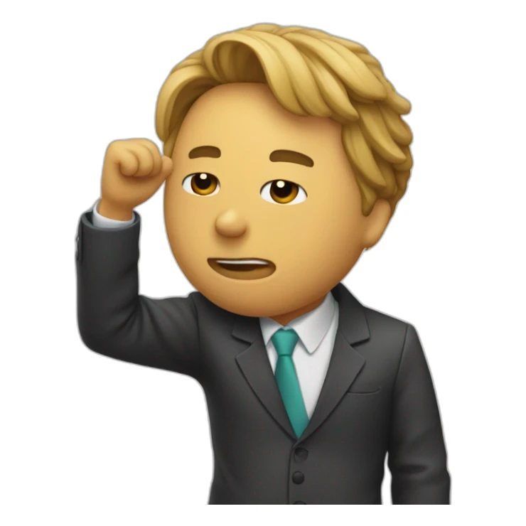 un mec qui fait un dab sticker