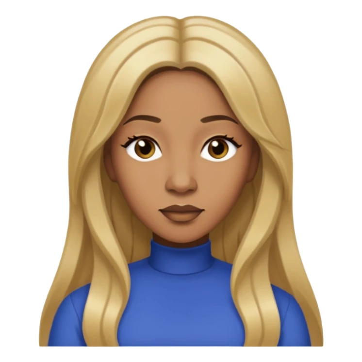 Lelee from SWV with long dark blonde hair sticker