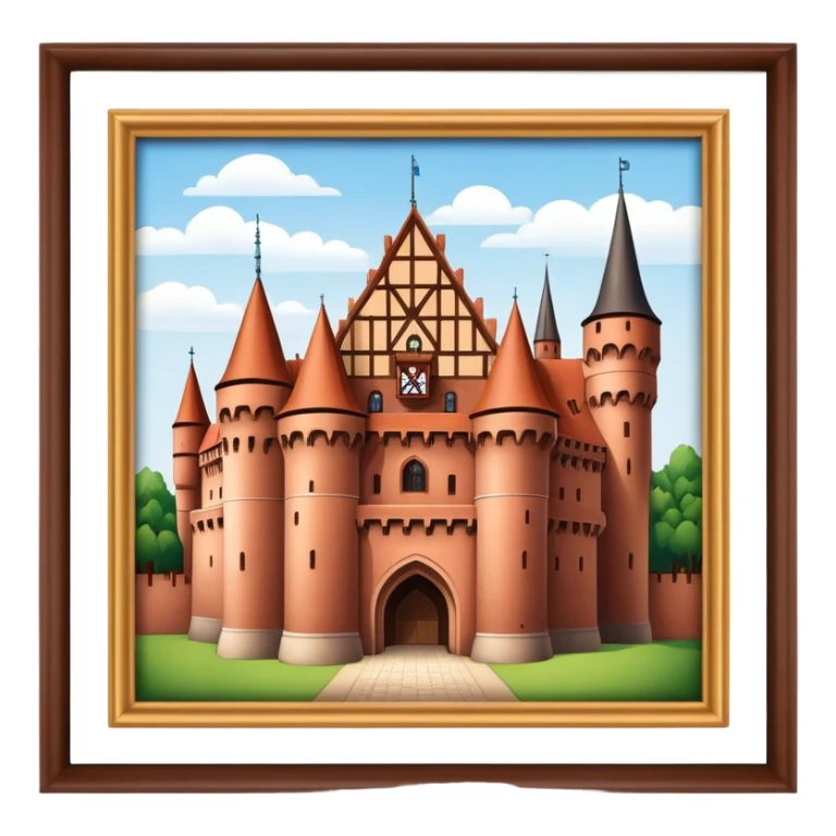 Cinematic Realistic Malbork Castle  Emoji sticker