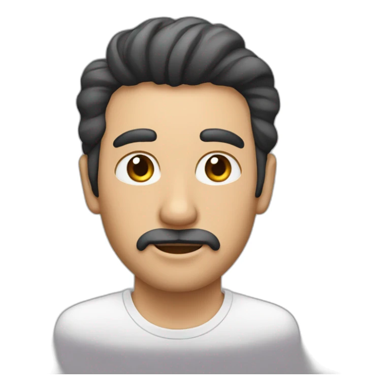 hombre con mascara blanca y aleta sticker