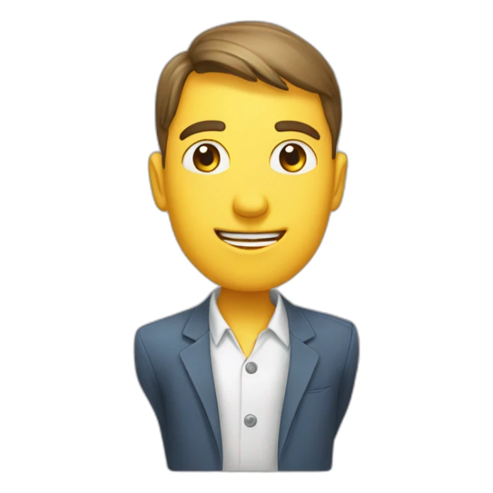 Cœur avec des cours dans les yeux sticker