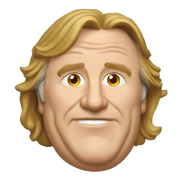 Gérard Depardieu candy sticker