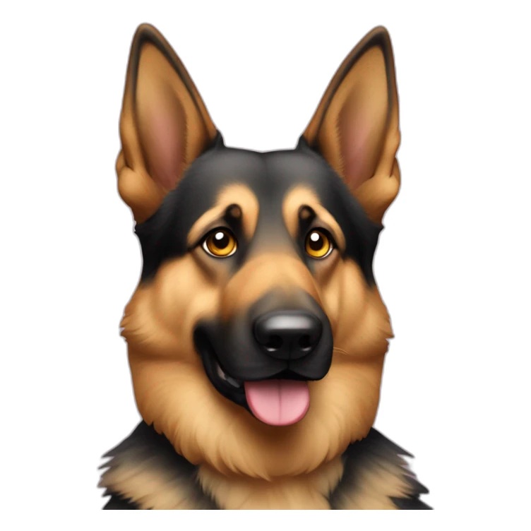 Berger allemand avec des Cœur dans les yeux sticker