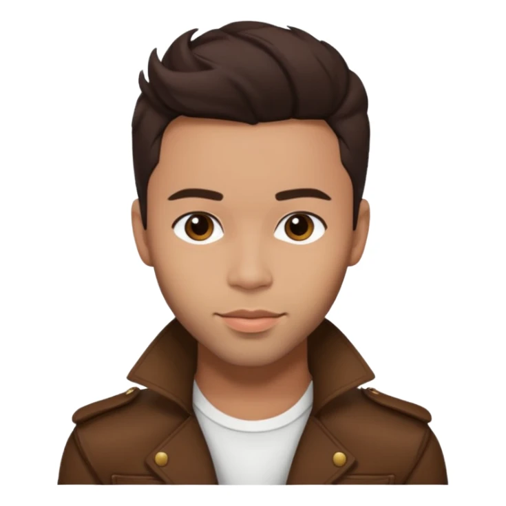 Prince Royce with dark brown hair sticker
