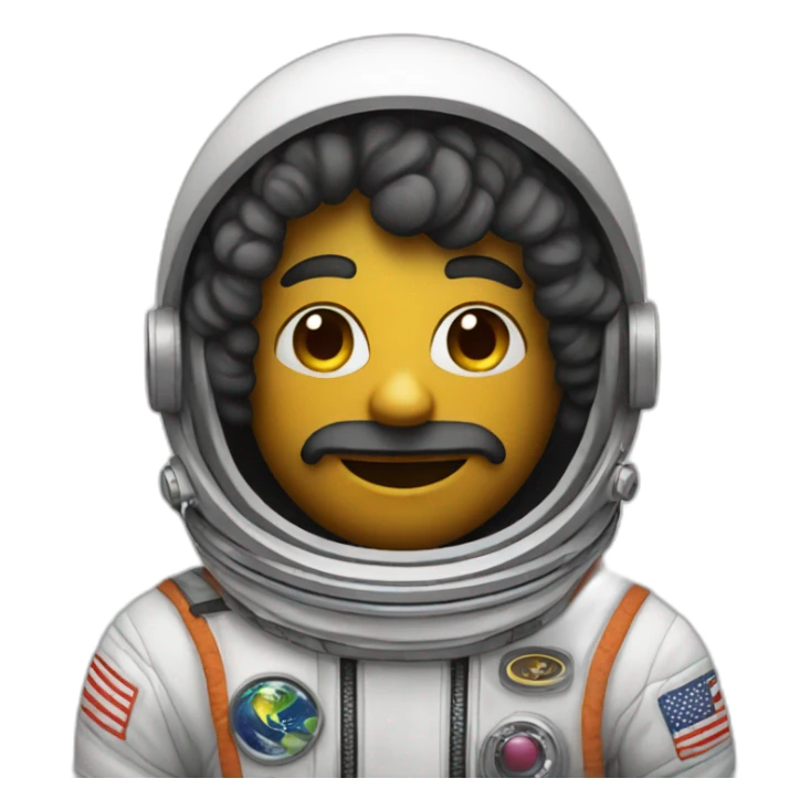 hippie astronaut sticker