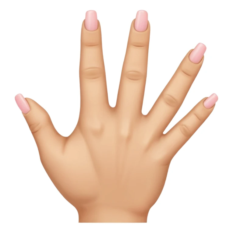 Hand with thumb and index finger and middle finger up and ring finger and pinky down sticker