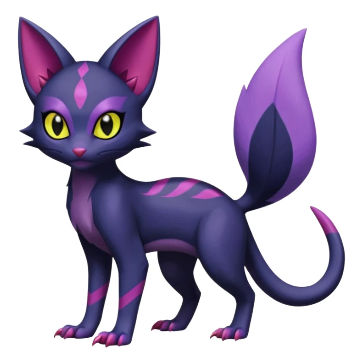 Sneasel-Purrloin-Fakémon-hybrid-creature (full body)  sticker