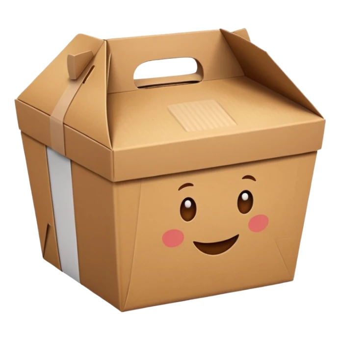 food takeaway box sticker