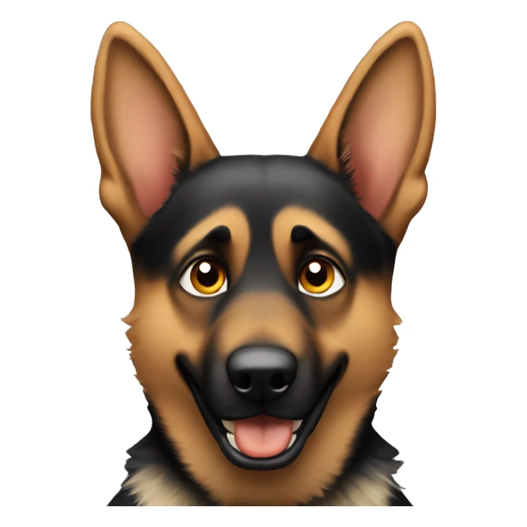 Mad German shepherd sticker