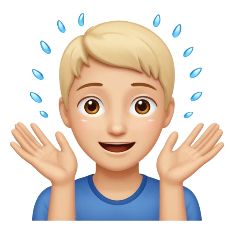 super happy tears excited hopeful hands sticker