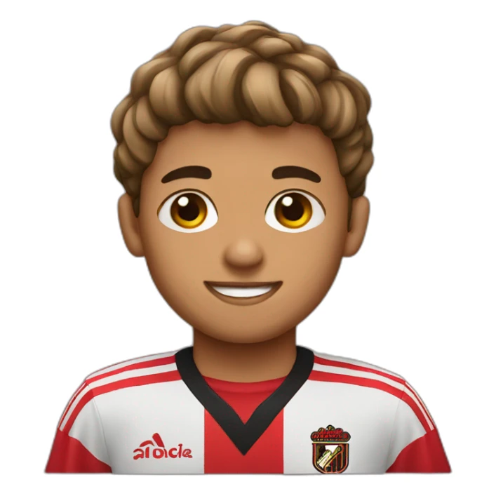 A boy wearing a Flamengo shirt sticker