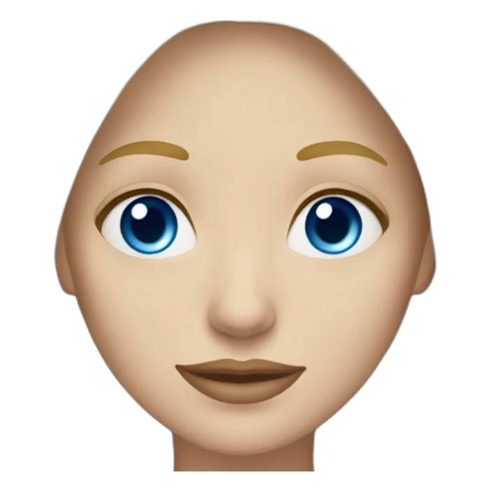 blonde woman with blue eyes and long hair sticker