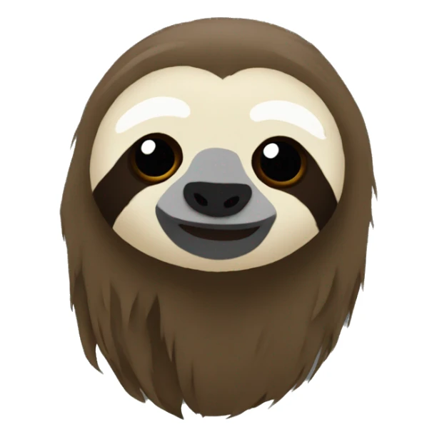 create an emojiwith a sloth saying Let that shit go sticker
