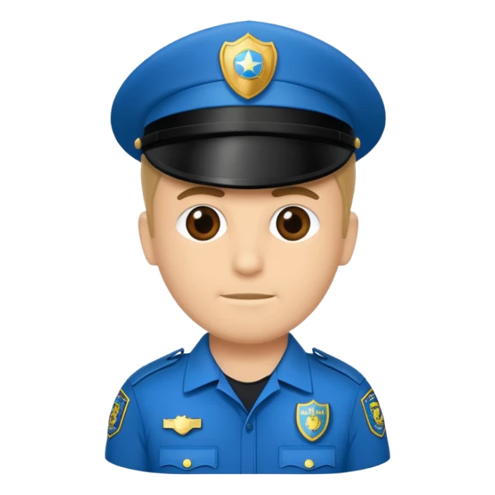 Un policía pero las características que sean de futbol sticker