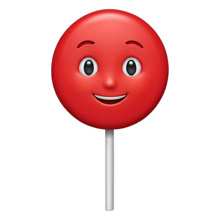 lollipop with eyes and mouth and personality sticker