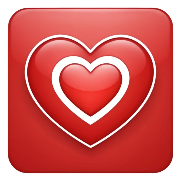 Tone it up og heart logo in ios style sticker