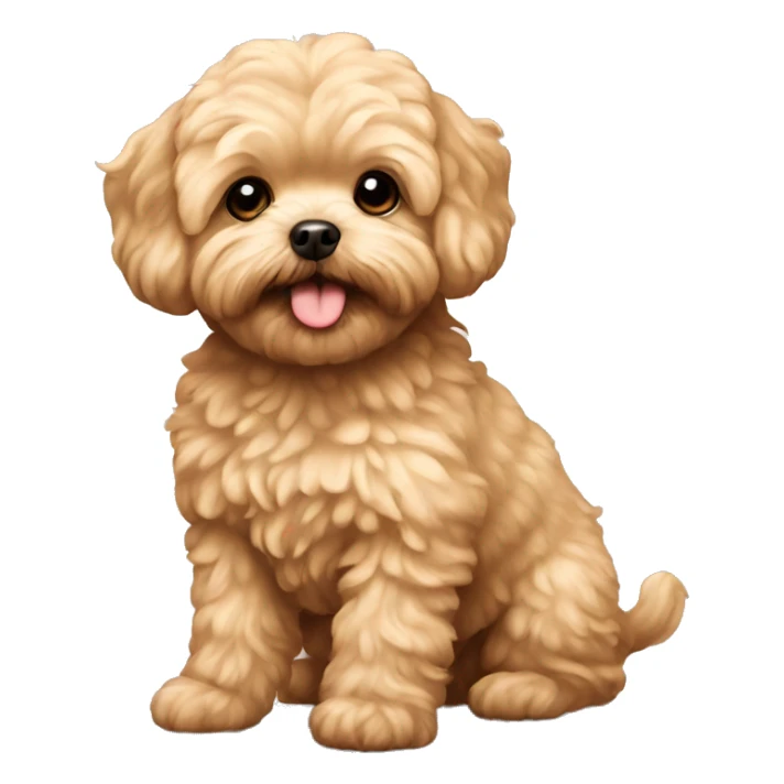 gold maltipoo  sticker