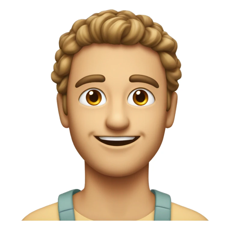 Carita sonriente con pepinos en los ojos  sticker