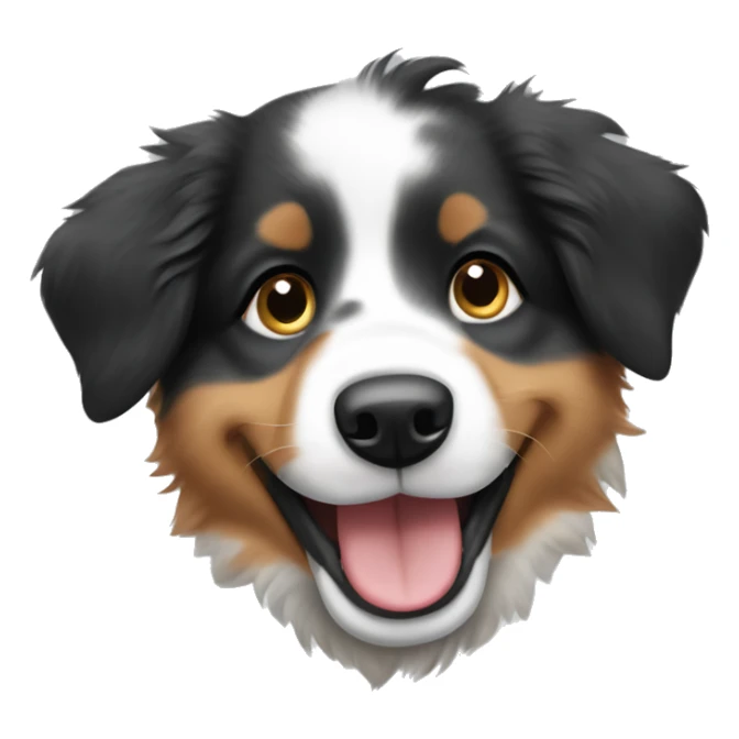 Happy Australian shepherd puppy sticker