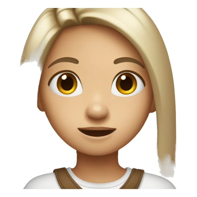 Girl with one right hand up sticker