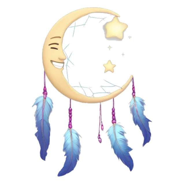 moon-and-stars-dreamcatcher sticker