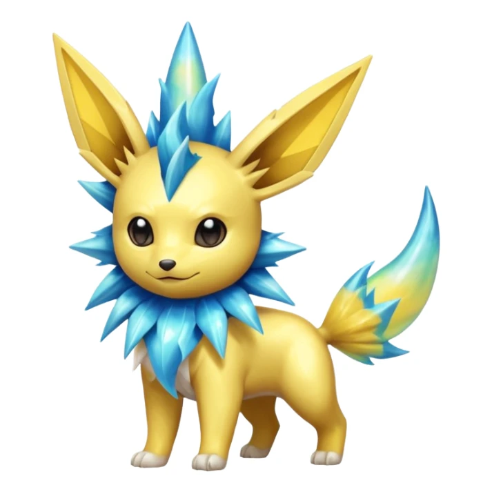 Shiny iridescent Electrike-Jolteon-Vaporeon-Fusion sticker
