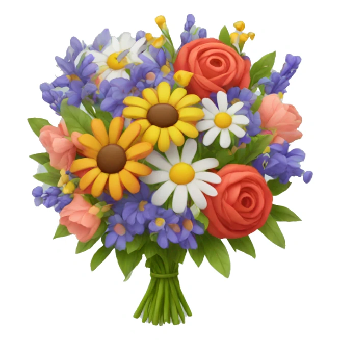 A colorful flowerbouquet sticker