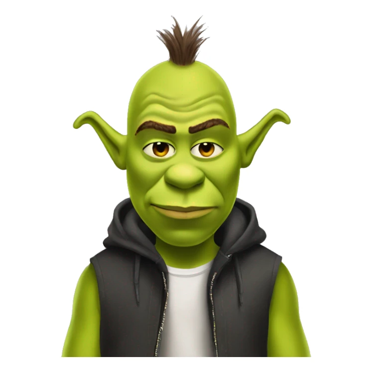 shrek wearing rick owens fit sticker