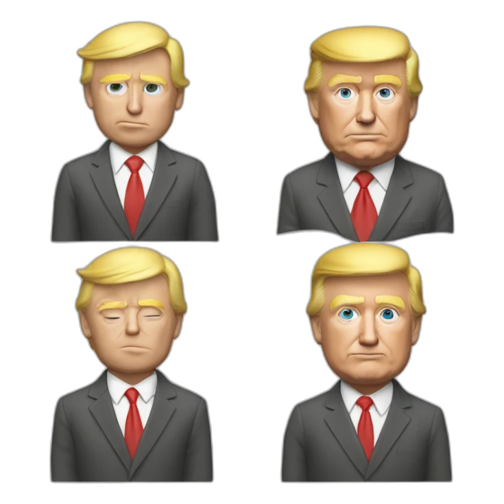 donal trump avec un flexible de frein sticker