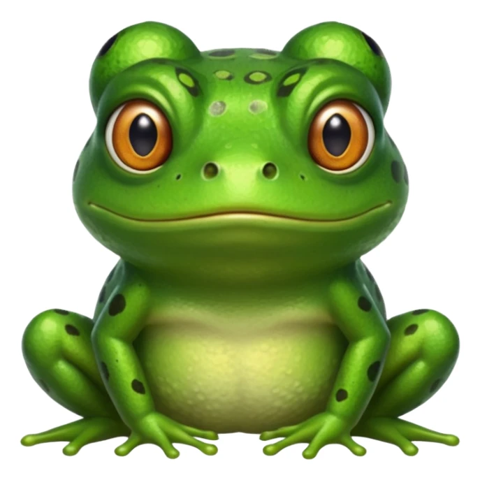 Worried frog sticker