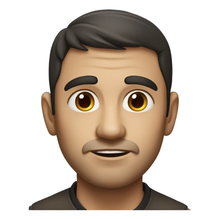 realistic portrait of a man sticker