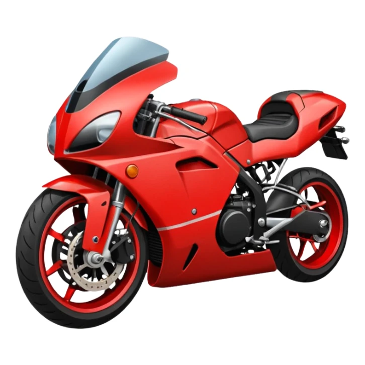 sports motorcycle lying on the ground sticker