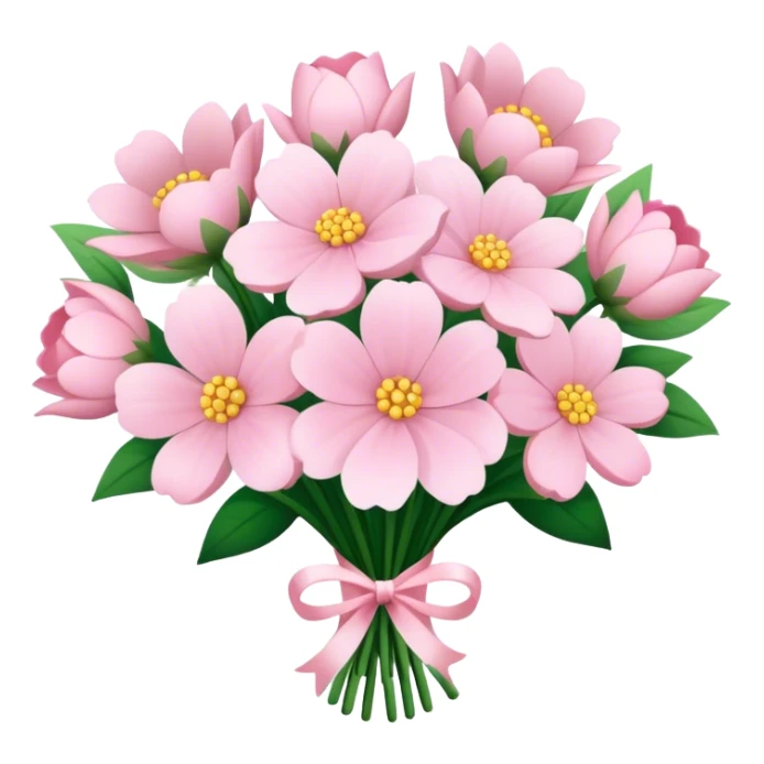 pale pink flower bouquet 🌸 sticker