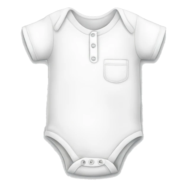 Plain white baby’s onesie shirt sticker