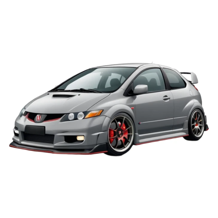2004 grey Honda civic type r no body kit sticker
